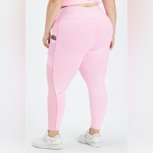 On-The-Go PowerHold High-Waisted Legging Pretty Pink/Electric Rose size XXL 1X